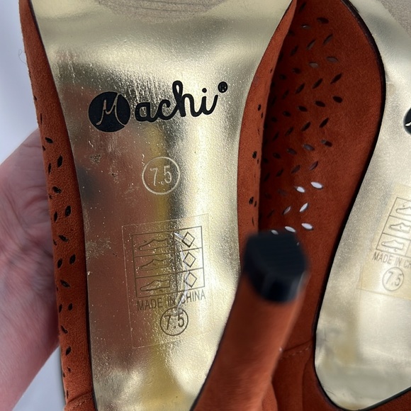 MACHI VEGAN SUEDE HEELS - Picture 11 of 16